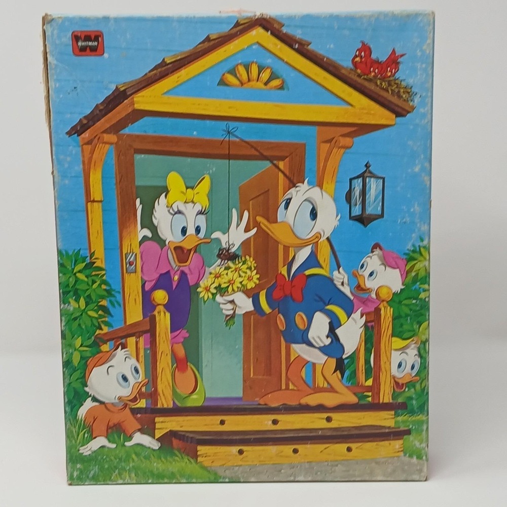 Vintage Whitman 1980s Donald Huey, Dewey & Louie Daisy Surprise 100 Piece Puzzle